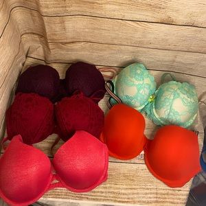 Victoria Secret Body Underwire Lined Demi Bra Lot Size 34DD